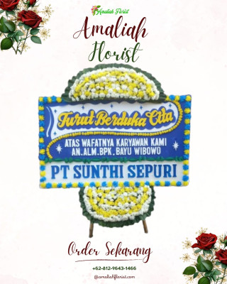 Papan Bunga Duka di Arenjaya